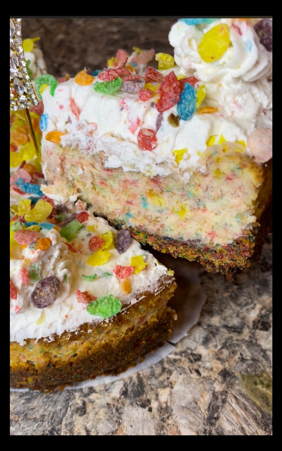 Fruity pebble cheesecake (RECIPE)