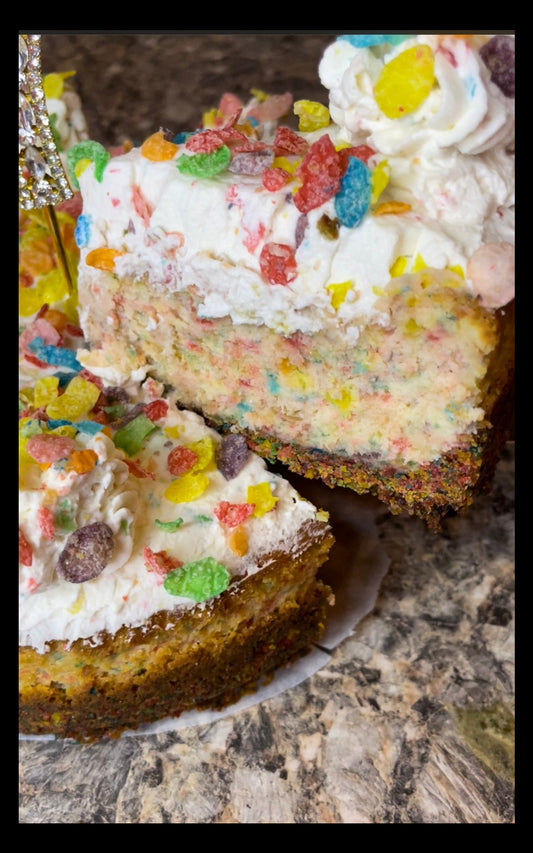 Fruity pebble cheesecake (RECIPE)